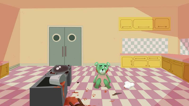 cena do curta "pé de coelho"